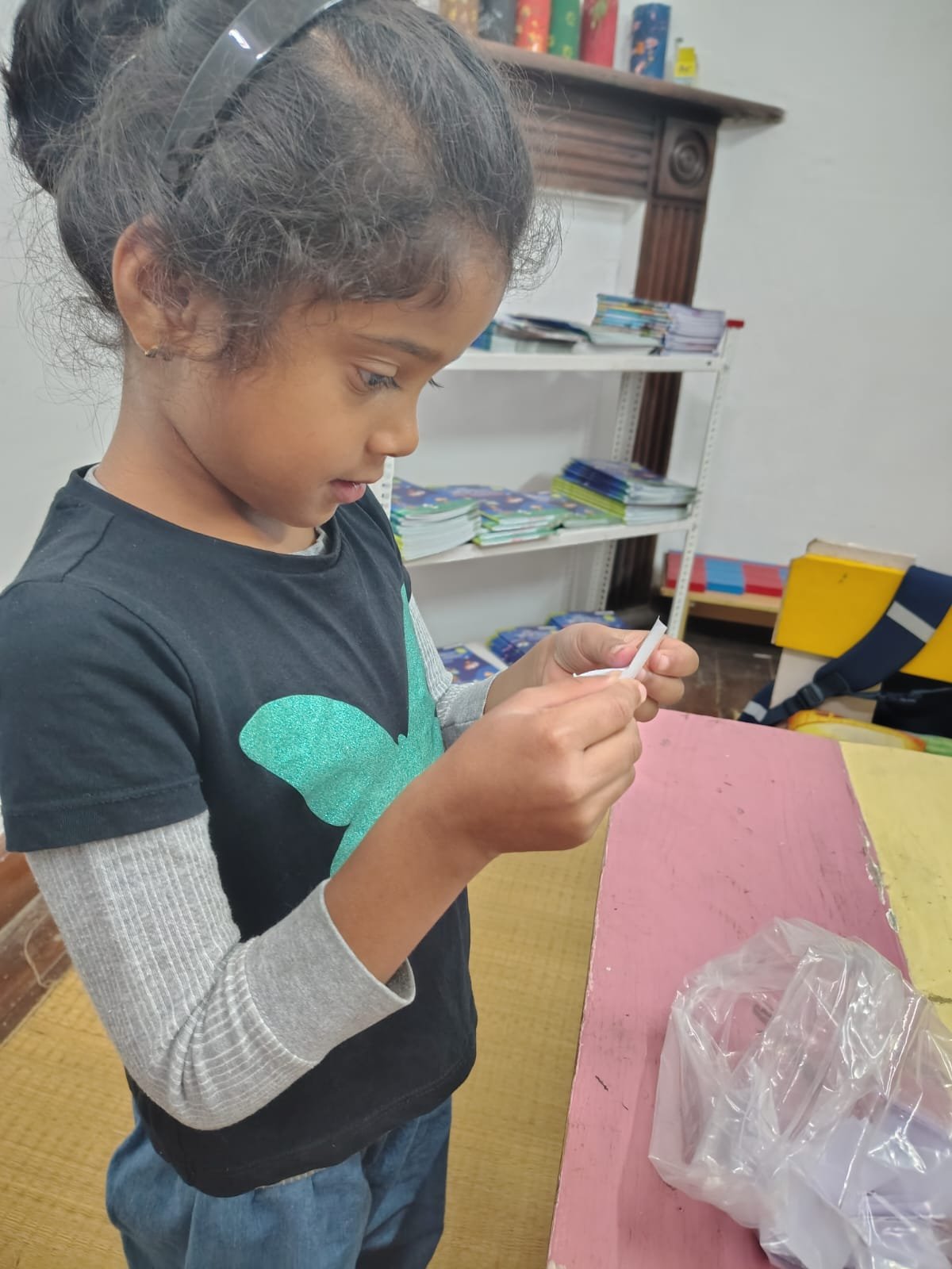 First Step children playing the action words game