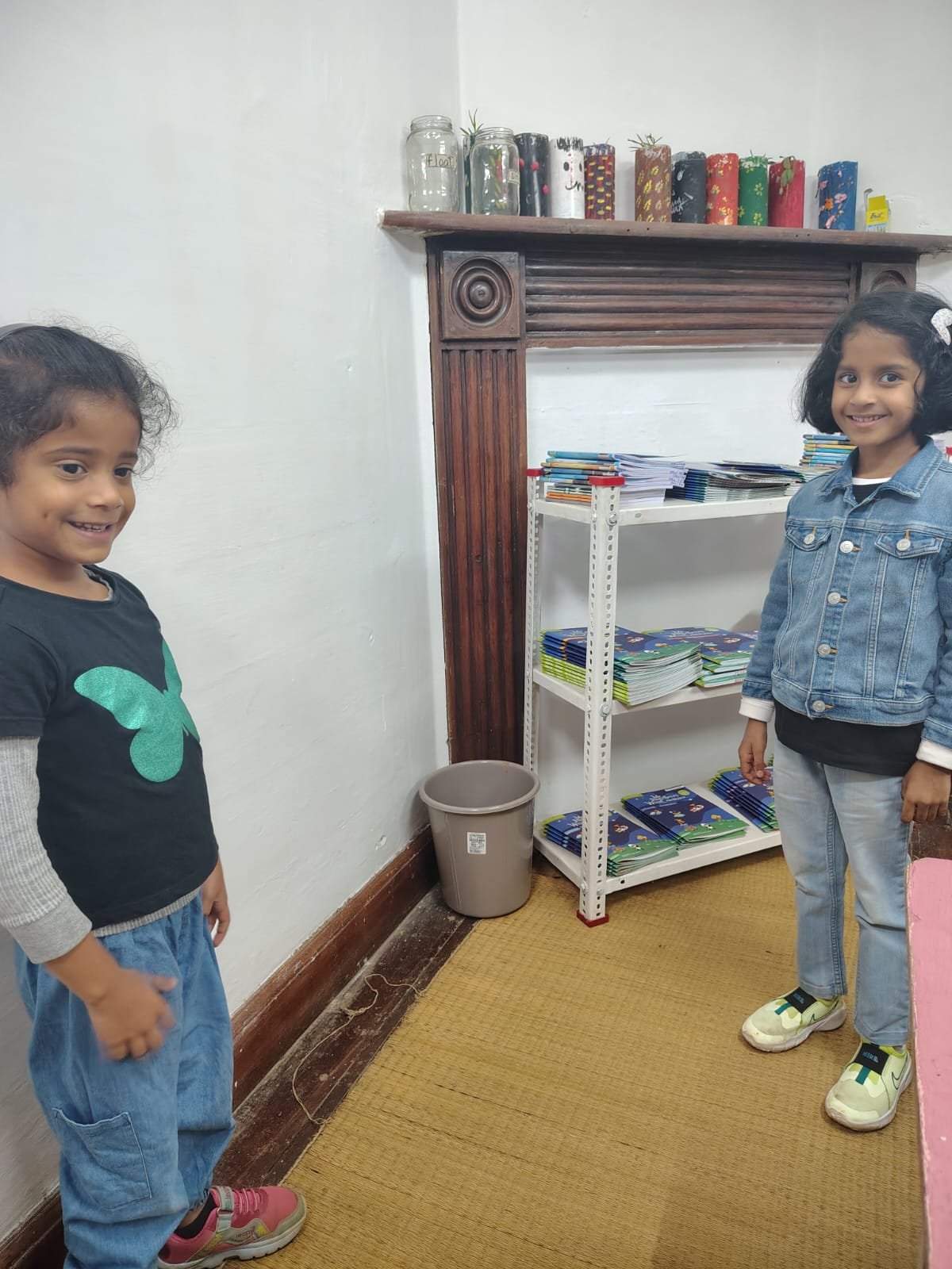 First Step children playing the action words game