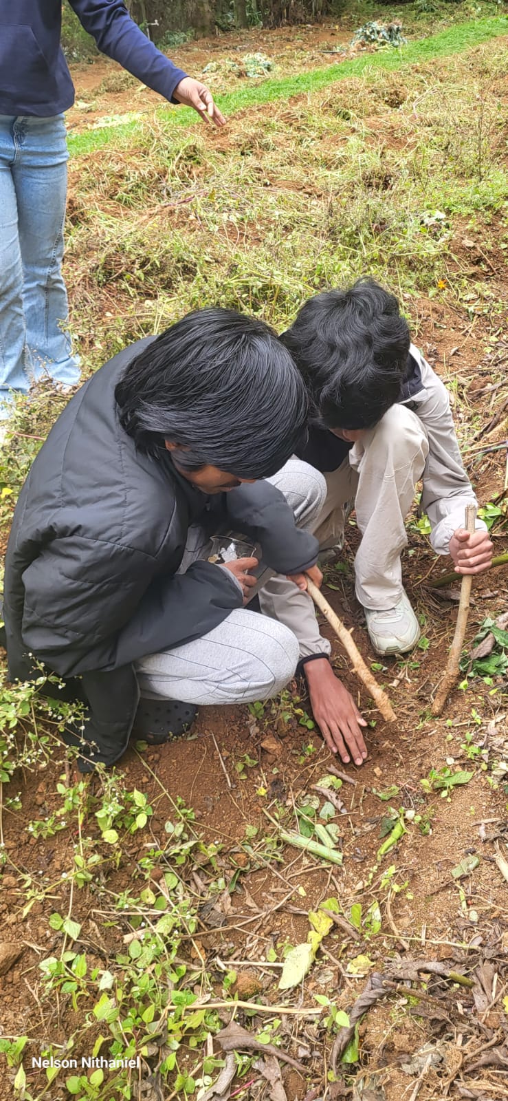 Digging for Discoveries: Grade 10 Sets Up a Pooter in the Garden Patch at bms