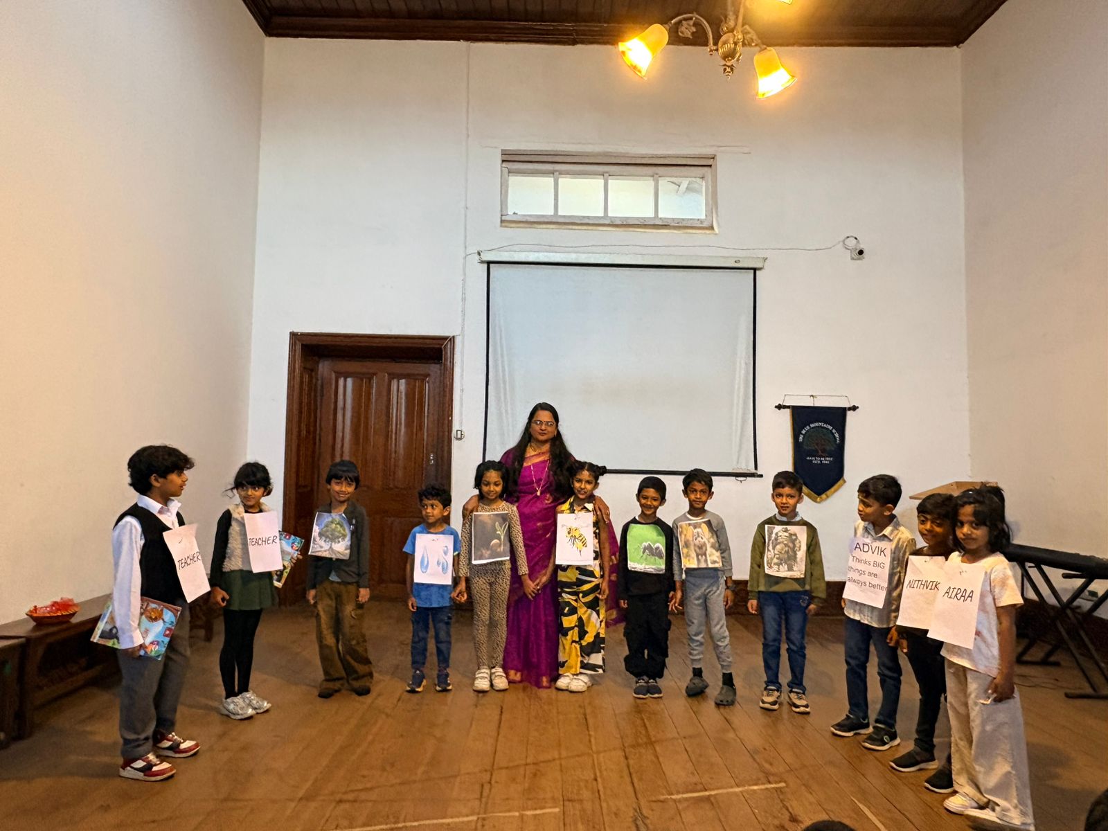 Another group photo of the teacher and the Grade 2 cast after their assembly performance