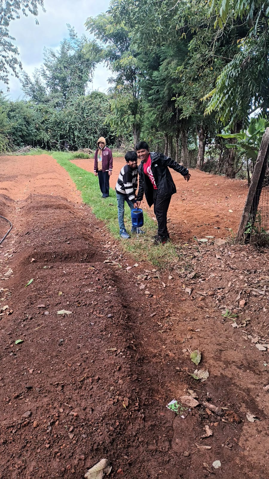 Grade 6 and 7 Get Their Hands Dirty: A Joint Gardening Class at bms