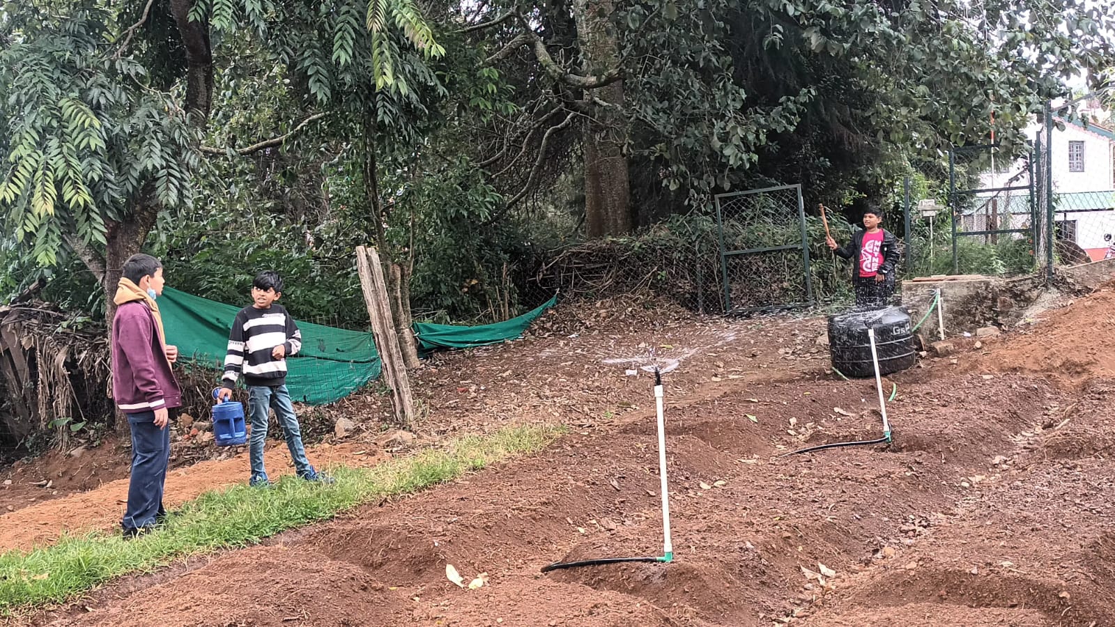 Grade 6 and 7 Get Their Hands Dirty: A Joint Gardening Class at bms
