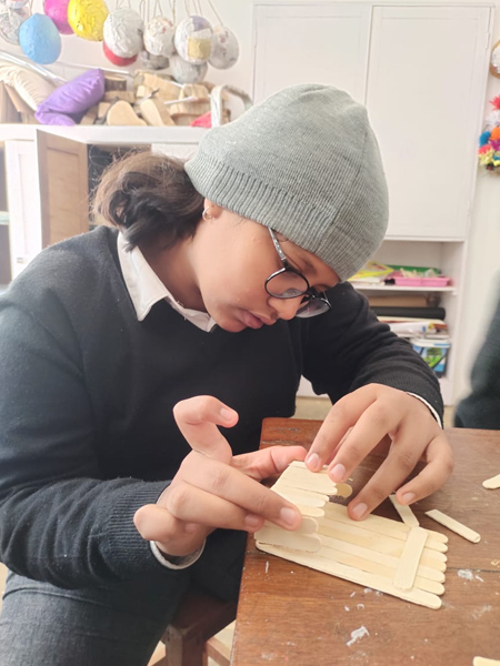 pottery class at blue mountain school